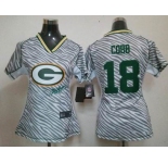 nike women nfl jerseys green bay packers #18 cobb [fem fan zebra]