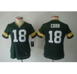 nike women nfl jerseys green bay packers #18 cobb green[nike limited]