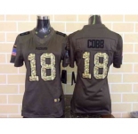nike women nfl jerseys green bay packers #18 randall cobb army green[nike Limited Salute To Service]