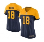 nike women nfl jerseys green bay packers #18 randall cobb yellow-blue[nike]
