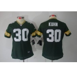 nike women nfl jerseys green bay packers #30 john kuhn green[nike limited]