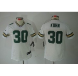 nike women nfl jerseys green bay packers #30 john kuhn white[nike limited]