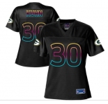 nike women nfl jerseys green bay packers #30 kuhn black[nike fashion]