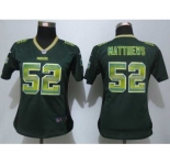 nike women nfl jerseys green bay packers #52 clay matthews green[Strobe Limited]