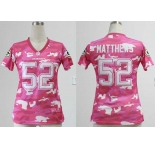 nike women nfl jerseys green bay packers #52 clay matthews pink[fashion camo]