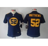nike women nfl jerseys green bay packers #52 matthews blue[nike limited]
