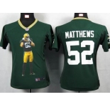 nike women nfl jerseys green bay packers #52 matthews green[portrait fashion]