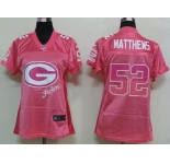 nike women nfl jerseys green bay packers #52 matthews pink[2012 fem fan]