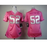 nike women nfl jerseys green bay packers #52 matthews pink[nike love's]