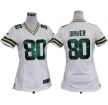 nike women nfl jerseys green bay packers #80 driver white[nike]