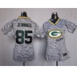 nike women nfl jerseys green bay packers #85 greg jennings [fem fan zebra]
