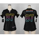 nike women nfl jerseys green bay packers #87 nelson black[nike fashion]