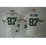 nike women nfl jerseys green bay packers #87 nelson white[nike limited]