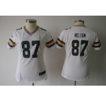 nike women nfl jerseys green bay packers #87 nelson white[nike