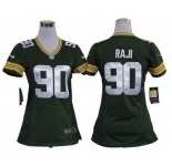 nike women nfl jerseys green bay packers #90 raji green[nike]
