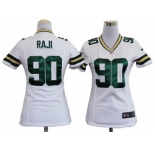 nike women nfl jerseys green bay packers #90 raji white[nike]