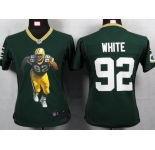 nike women nfl jerseys green bay packers #92 reggie white green[portrait fashion]