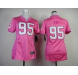 nike women nfl jerseys green bay packers #95 jones  Pink [nike love]