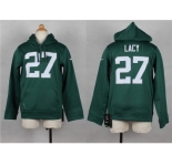 Nike Youth Green Bay Packers #27 Eddie Lacy Green jerseys(Pullover Hoodie)