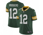 Youth Green Bay Packers #12 Aaron Rodgers Green Team Color Vapor Untouchable Limited Player Football Jersey