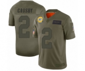 Youth Green Bay Packers #2 Mason Crosby Limited Camo 2019 Salute to Service Football Jersey