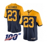 Youth Green Bay Packers #23 Jaire Alexander Limited Navy Blue Alternate 100th Season Football Jersey