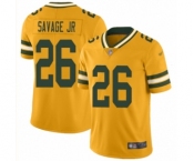 Youth Green Bay Packers #26 Darnell Savage Jr. Limited Gold Inverted Legend Football Jersey