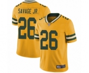 Youth Green Bay Packers #26 Darnell Savage Jr. Limited Gold Rush Vapor Untouchable Football Jersey