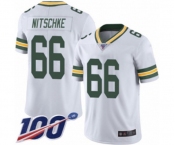 Youth Green Bay Packers #66 Ray Nitschke White Vapor Untouchable Limited Player 100th Season Football Jersey