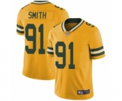 Youth Green Bay Packers #91 Preston Smith Limited Gold Rush Vapor Untouchable Football Jersey