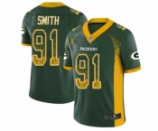 Youth Green Bay Packers #91 Preston Smith Limited Green Rush Drift Fashion Football Jersey