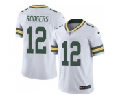 Youth Nike Green Bay Packers #12 Aaron Rodgers White Stitched NFL Limited Rush Jersey