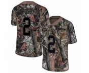 Youth Nike Green Bay Packers #2 Mason Crosby Limited Camo Rush Realtree NFL Jersey