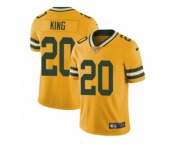 Youth Nike Green Bay Packers #20 Kevin King Limited Gold Rush NFL Jersey