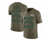 Youth Nike Green Bay Packers #25 Marwin Evans Limited Olive 2017 Salute to Service NFL Jersey