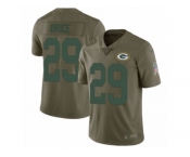 Youth Nike Green Bay Packers #29 Kentrell Brice Limited Olive 2017 Salute to Service NFL Jersey