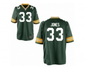 Youth Nike Green Bay Packers #33 Aron Jones Game Green Team Color NFL Jersey