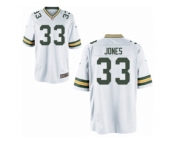 Youth Nike Green Bay Packers #33 Aron Jones Game White NFL Jersey
