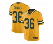 Youth Nike Green Bay Packers #36 LaDarius Gunter Limited Gold Rush NFL Jersey