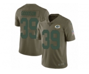 Youth Nike Green Bay Packers #39 Demetri Goodson Limited Olive 2017 Salute to Service NFL Jersey