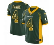 Youth Nike Green Bay Packers #4 Brett Favre Limited Green Rush Drift Fashion NFL Jersey