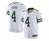Youth Nike Green Bay Packers #4 Brett Favre White Stitched NFL Limited Rush Jersey