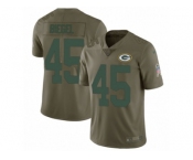 Youth Nike Green Bay Packers #45 Vince Biegel Limited Olive 2017 Salute to Service NFL Jersey