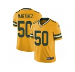 Youth Nike Green Bay Packers #50 Blake Martinez Limited Gold Rush NFL Jersey