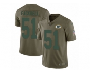 Youth Nike Green Bay Packers #51 Kyler Fackrell Limited Olive 2017 Salute to Service NFL Jersey