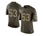 Youth Nike Green Bay Packers #53 Nick Perry Green Salute to Service Jerseys