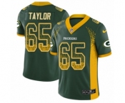 Youth Nike Green Bay Packers #65 Lane Taylor Limited Green Rush Drift Fashion NFL Jersey