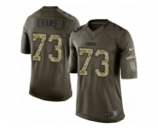 Youth Nike Green Bay Packers #73 Jahri Evans Limited Green Salute to Service NFL Jersey
