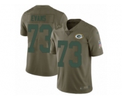 Youth Nike Green Bay Packers #73 Jahri Evans Limited Olive 2017 Salute to Service NFL Jersey