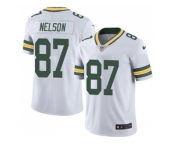 Youth Nike Green Bay Packers #87 Jordy Nelson White Stitched NFL Limited Rush Jersey